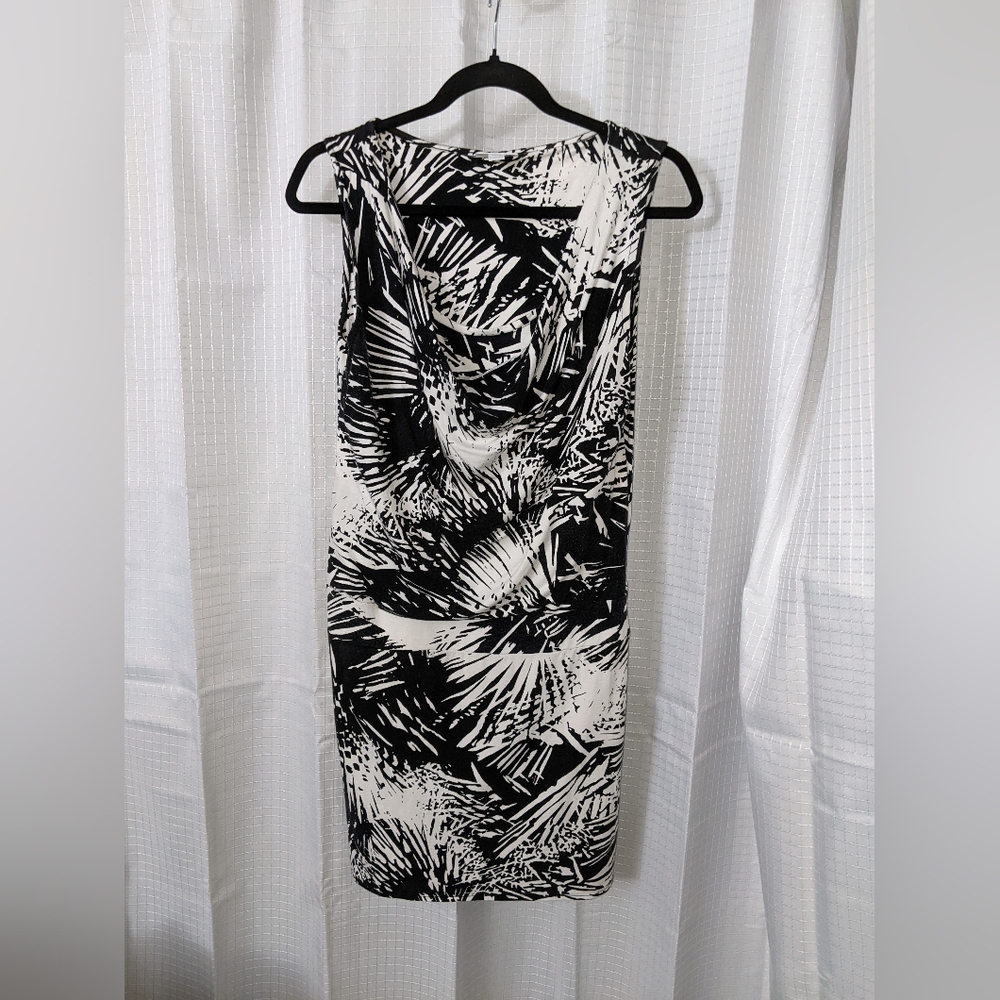 New York & Company Black and White Backless Dress